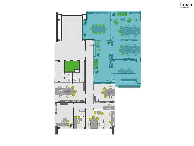 Pronájem kanceláře 189 m² - foto 3