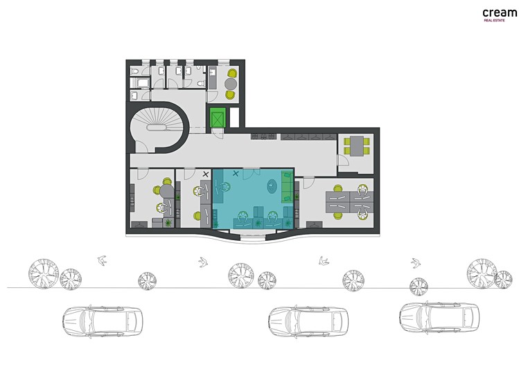 Pronájem kanceláře 29 m² - foto 3