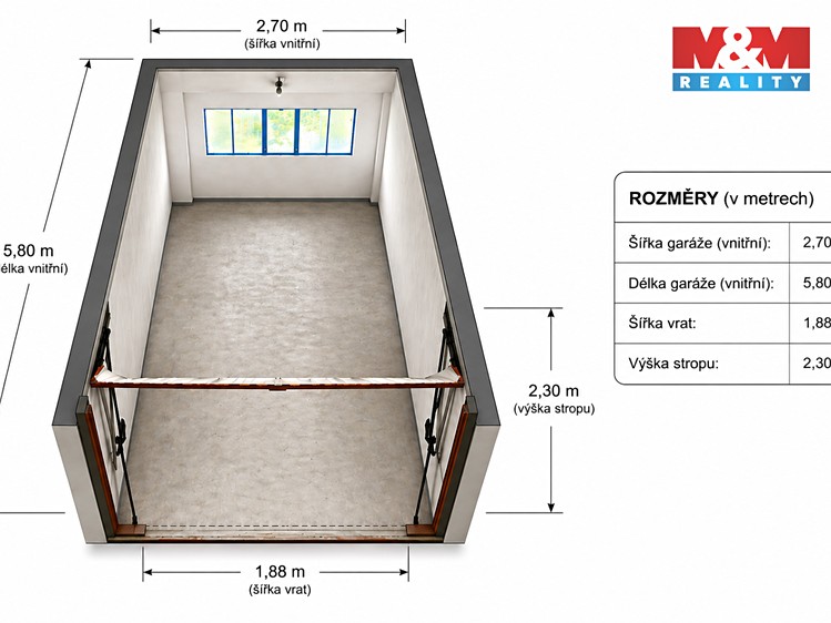 Prodej garážového stání 15 m² - foto 2