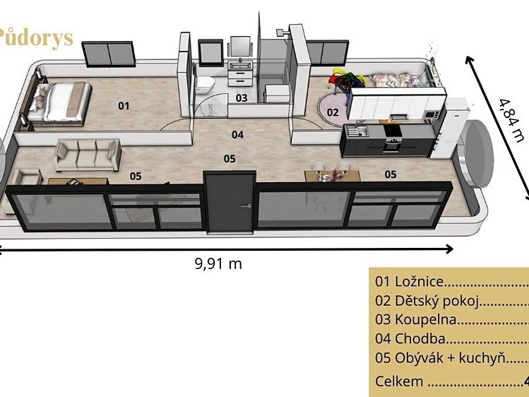 Prodej mobilheimu, mobilního domu 48 m² - foto 3