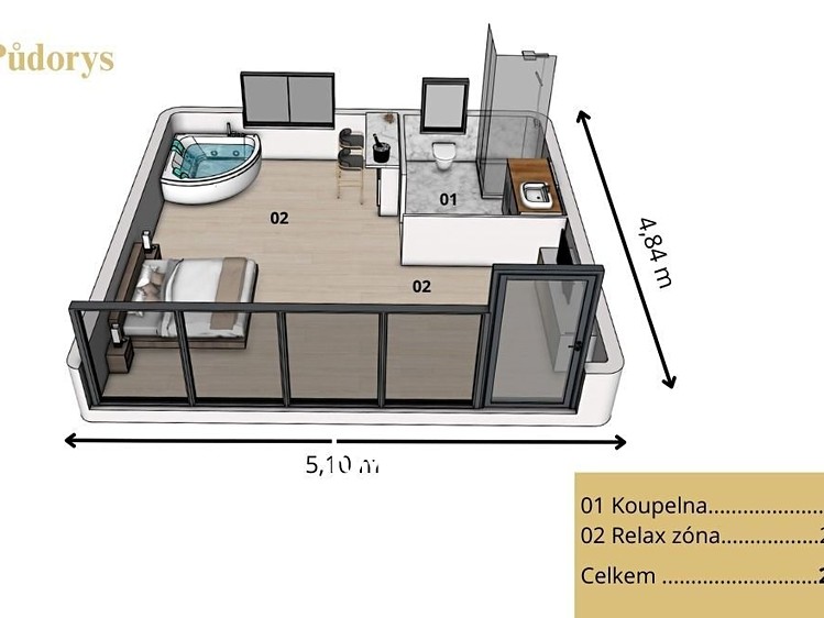 Prodej mobilheimu, mobilního domu 25 m² - foto 5