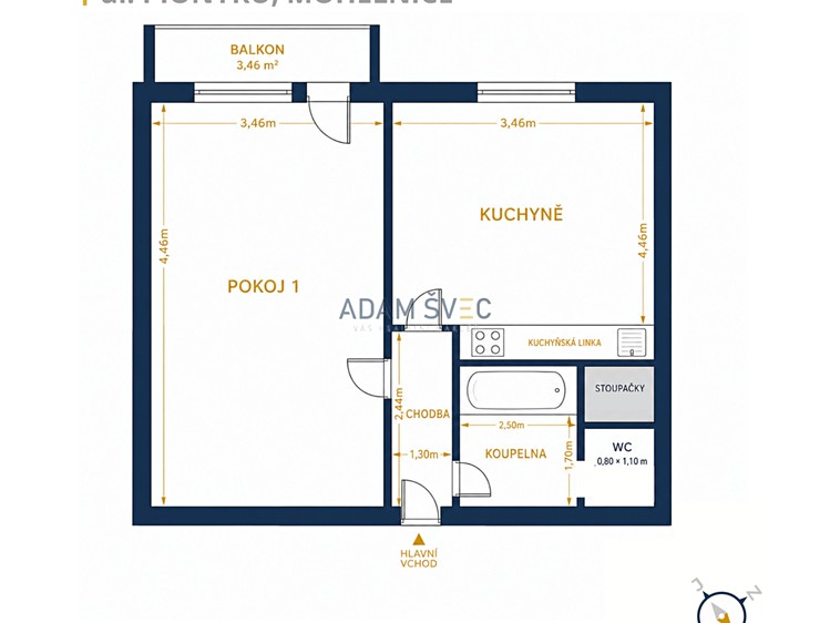 Prodej bytu 1+1 31 m² (Jednopodlažní) - foto 5