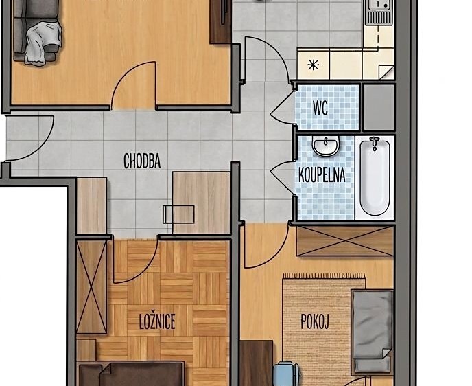 Prodej bytu 3+1 65 m² (Jednopodlažní) - foto 2