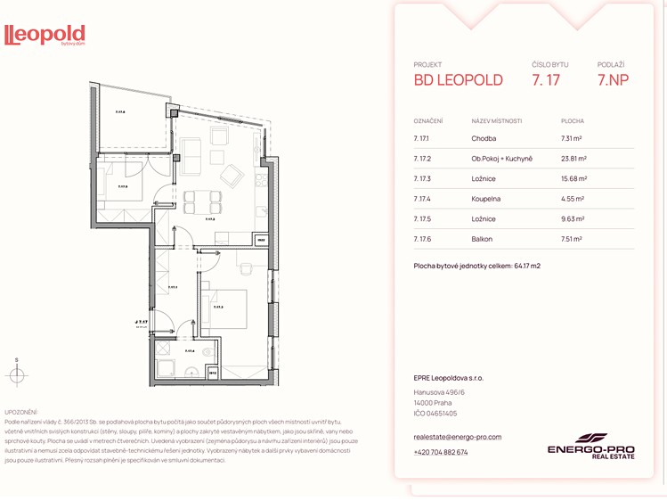 Prodej bytu 3+kk 64 m² - foto 4