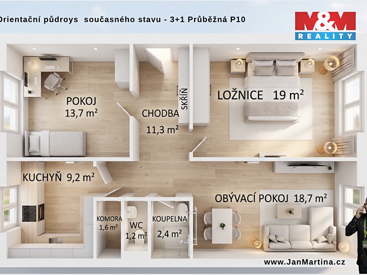 Prodej bytu 3+1 76 m² - foto 3