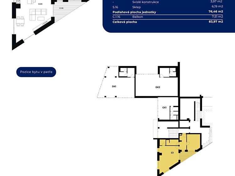 Pronájem bytu 2+kk 67 m² (Jednopodlažní) - foto 4