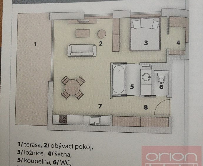 Pronájem bytu 1+kk 60 m² - foto 8
