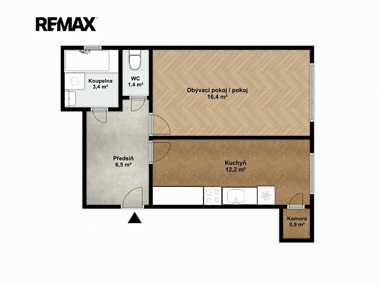 Prodej bytu 1+1 44 m² - foto 8