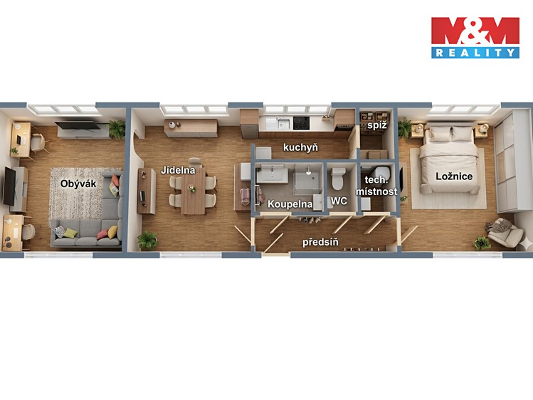 Prodej bytu 3+1 63 m² - foto 4