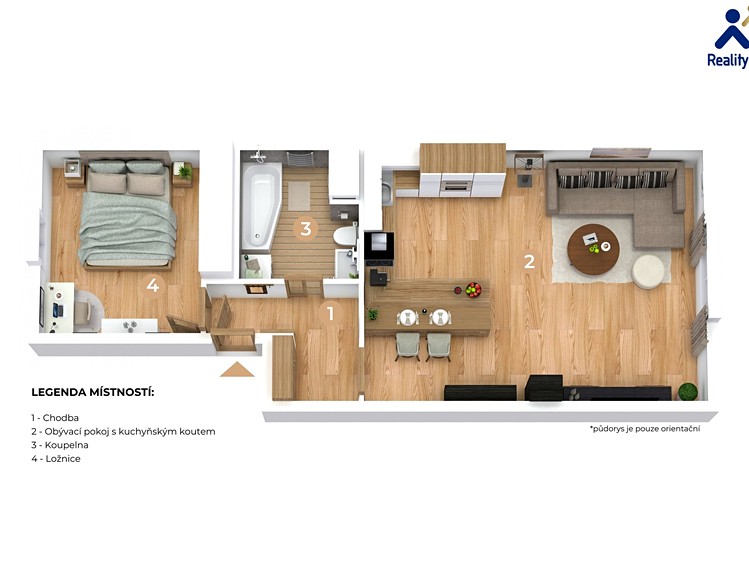 Prodej bytu 2+kk 62 m² - foto 3