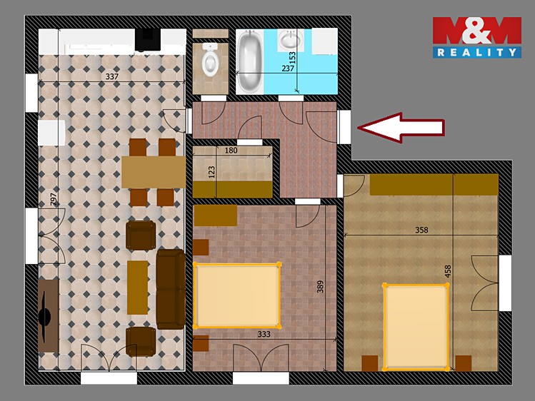 Prodej bytu 3+kk 72 m² - foto 3