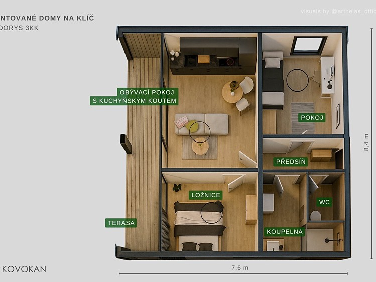 Prodej projektu na klíč 64 m², pozemek 609 m² - foto 6