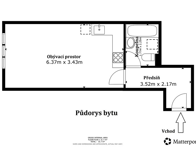 Prodej bytu 1+kk 32 m² - foto 2