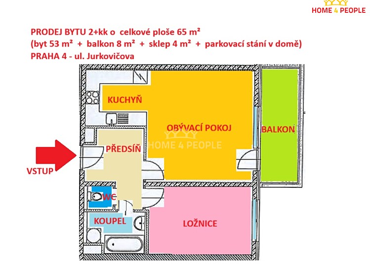 Prodej bytu 2+kk 65 m² - foto 1