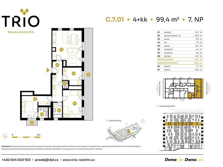 Prodej bytu 4+kk 99 m² - foto 2