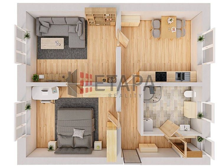 Prodej bytu 2+1 53 m² - foto 3