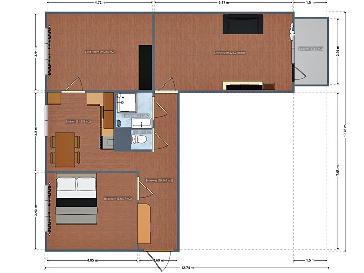 Prodej bytu 3+1 74 m² - foto 2