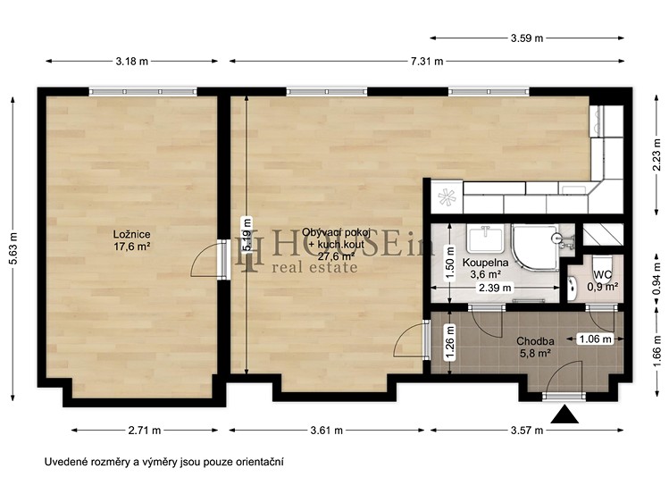 Prodej bytu 2+1 53 m² - foto 3