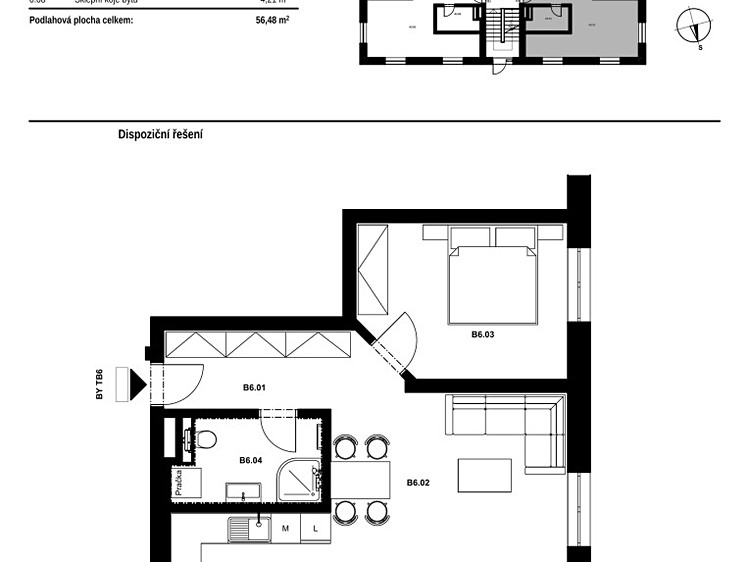 Prodej bytu 2+kk 56 m² - foto 5