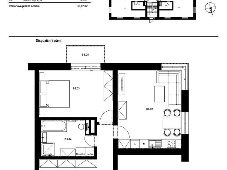 Prodej bytu 2+kk 69 m² - foto 5