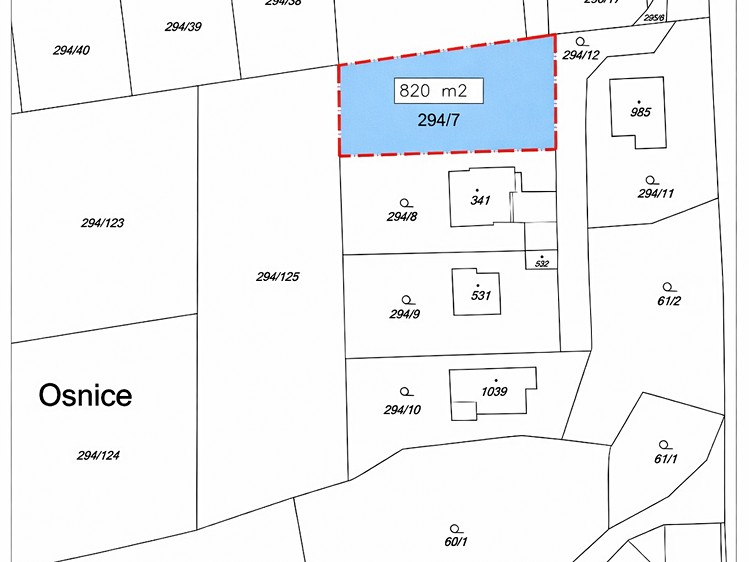 Prodej stavebního pozemku 820 m² - foto 7