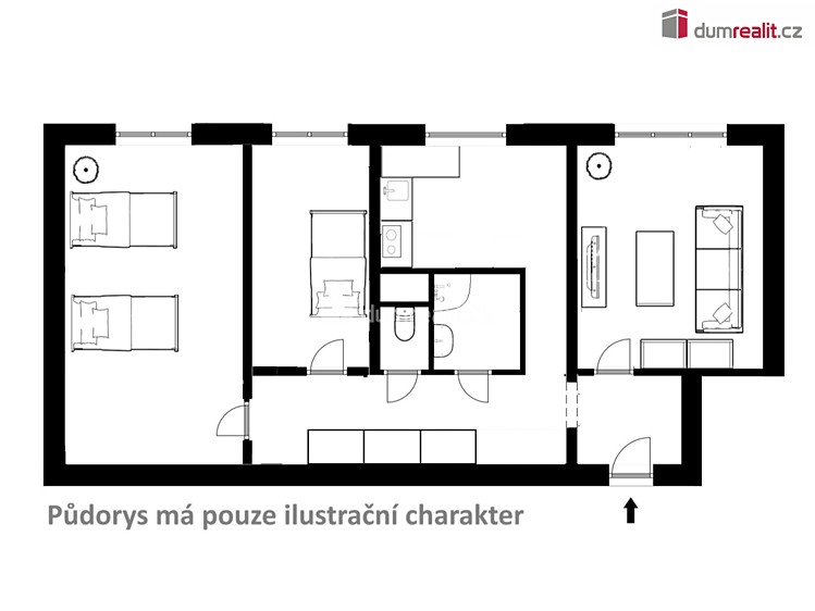 Prodej bytu 3+1 67 m² - foto 4