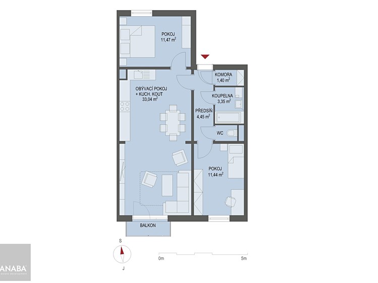 Prodej bytu 3+kk 68 m² - foto 6