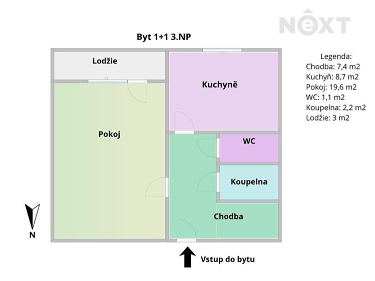 Prodej bytu 1+1 40 m² (Jednopodlažní) - foto 2