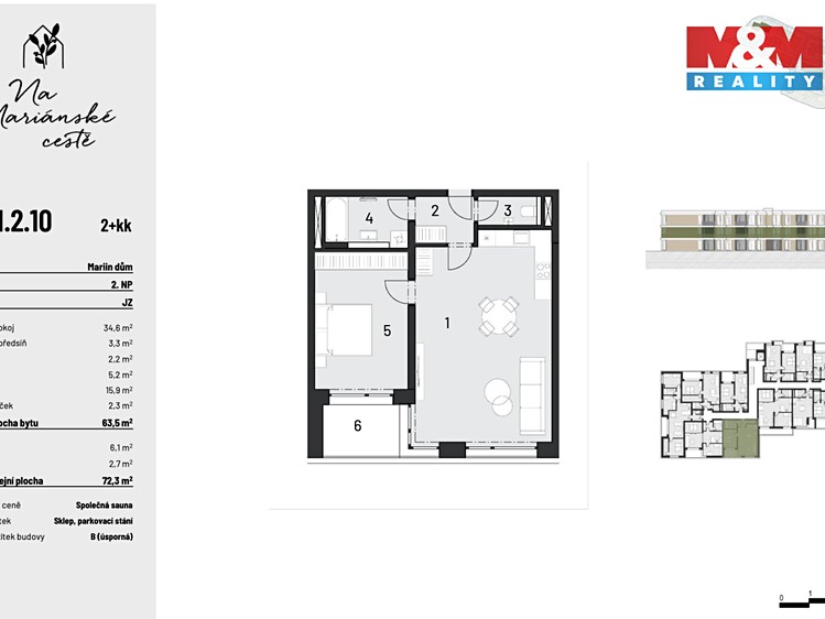 Prodej bytu 2+kk 64 m² - foto 2