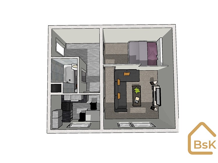 Pronájem bytu 1+1 39 m² (Jednopodlažní) - foto 4
