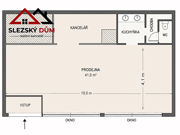 Pronájem obchodního prostoru 60 m² - foto 2