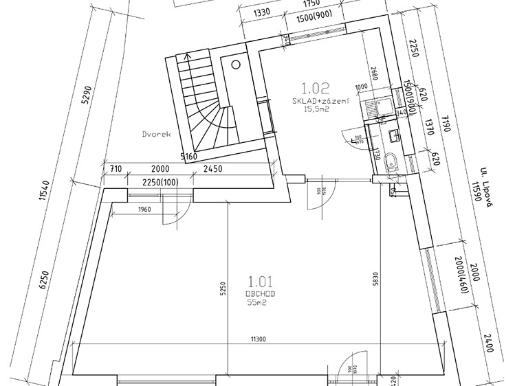 Pronájem komerční nemovitosti 55 m² - foto 2