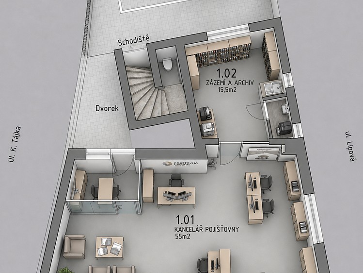 Pronájem komerční nemovitosti 55 m² - foto 4