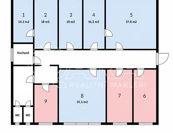 Pronájem kanceláře 191 m² - foto 2