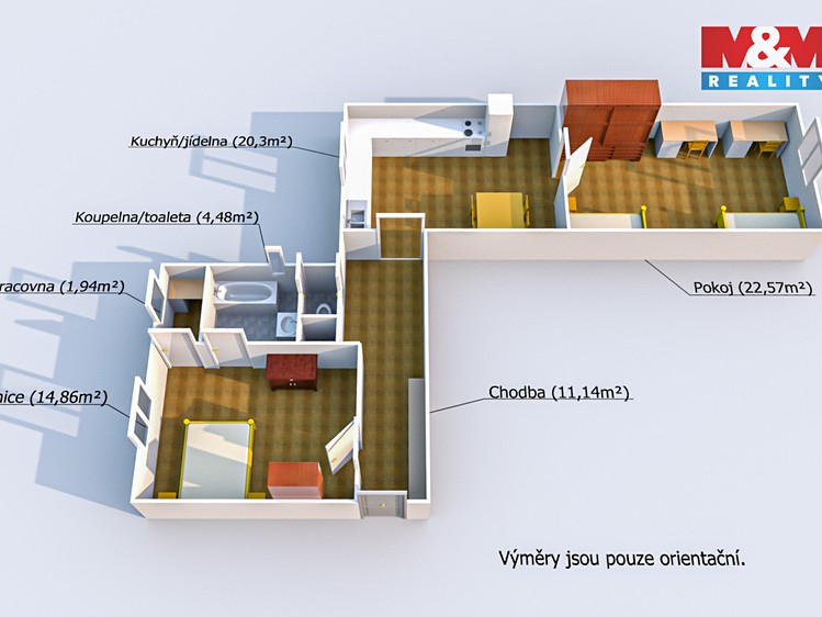 Prodej bytu 2+1 70 m² - foto 4