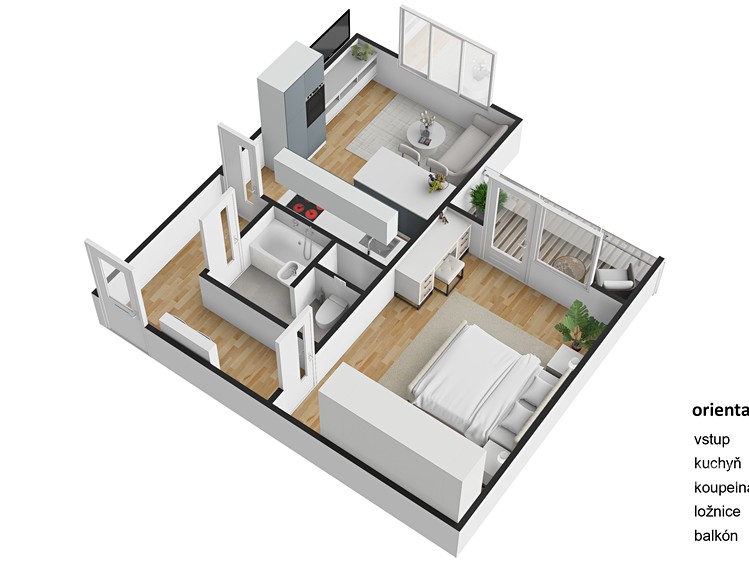 Prodej bytu 1+1 39 m² - foto 5