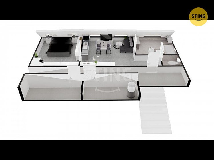 Pronájem bytu 1+1 62 m² - foto 5