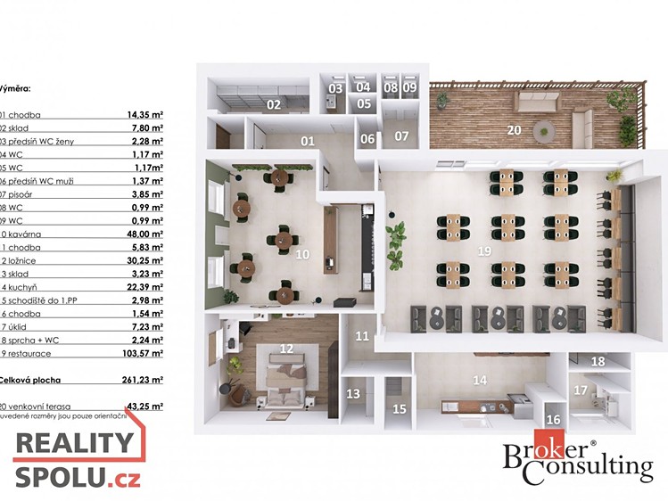 Pronájem restaurace 257 m² - foto 3
