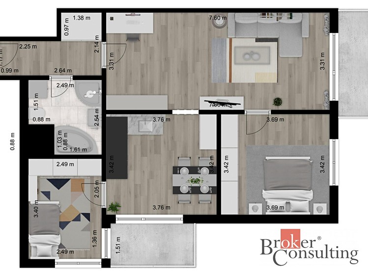 Prodej bytu 3+1 83 m² - foto 6