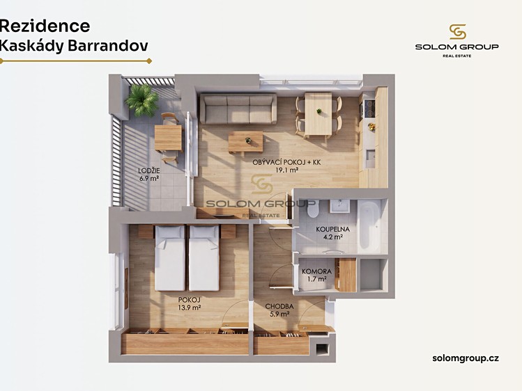 Prodej bytu 2+kk 47 m² - foto 4