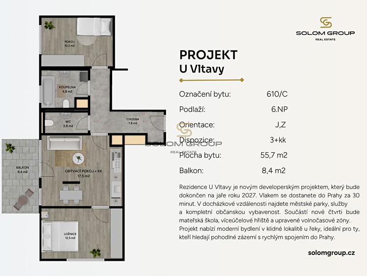 Prodej bytu 3+kk 64 m² - foto 7
