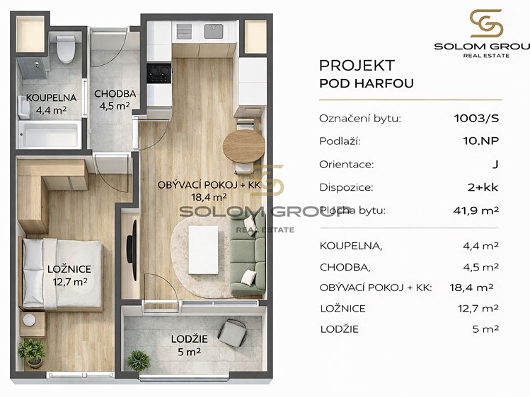 Prodej bytu 2+kk 47 m² - foto 4