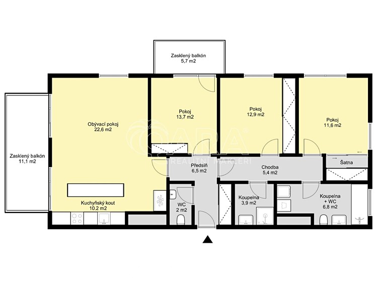 Pronájem bytu 4+kk 95 m² (Jednopodlažní) - foto 5