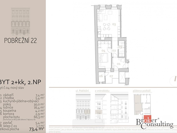 Prodej bytu 2+kk 73 m² - foto 4