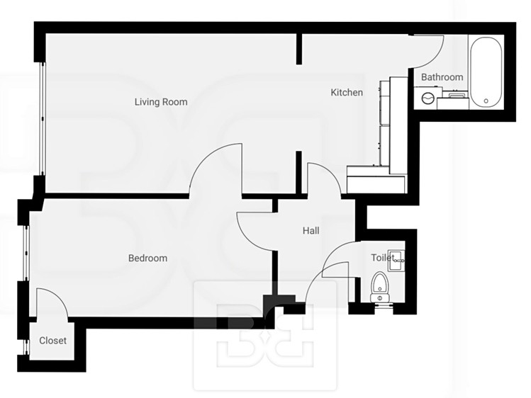 Pronájem bytu 2+kk 47 m² (Jednopodlažní) - foto 2