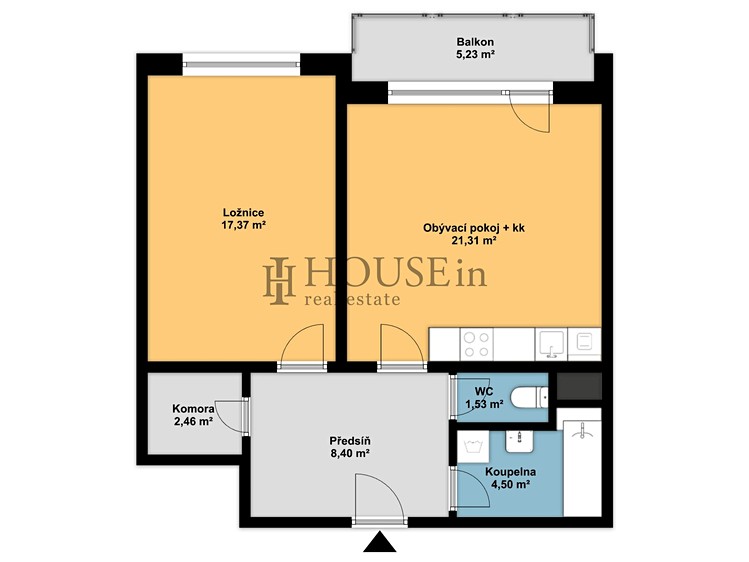 Pronájem bytu 2+kk 56 m² - foto 6