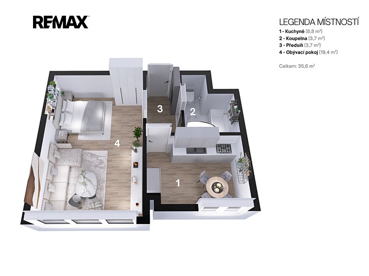 Prodej bytu 1+1 36 m² (Jednopodlažní) - foto 3