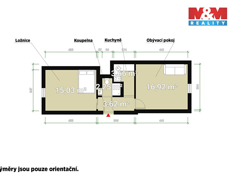 Prodej bytu 2+kk 40 m² - foto 5