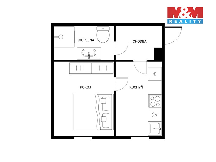 Prodej bytu 1+1 34 m² - foto 3
