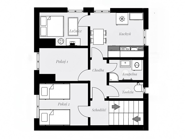 Prodej bytu 3+1 64 m² - foto 3
